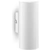 Ideal Lux LOOK ROUND APPLIQUE A PARETE 2 LUCI ATTACCO GU10 BIANCA 15CM D.6CM LAMPADINA INCLUSA