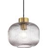 Ideal Lux MINT LAMPADARIO A SOSPENSIONE IN VETRO FUME' 24CM 1 LUCE ATTACCO E27