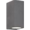 Ideal Lux UP APPLIQUE DA ESTERNO DOPPIA EMISSIONE IP44 2 LUCI ATTACCO G9 ANTRACITE