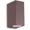 Ideal Lux UP APPLIQUE DA ESTERNO DOPPIA EMISSIONE IP44 2 LUCI ATTACCO G9 COFFEE