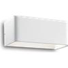 Ideal Lux CLICK APPLIQUE A PARETE IN ALLUMINIO BIEMISSIONE A LED 3000K 12W 1450 lm BIANCO 20CM