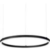 Ideal Lux ORACLE SLIM ROUND SOSPENSIONE LED SMD 29 W On-Off 3050 lm 3000 K D.50CM NERO