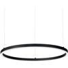 Ideal Lux ORACLE SLIM ROUND SOSPENSIONE LED SMD ON-OFF 4350 lm 37W 3000 K D.70CM NERO