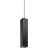 Ideal Lux LOOK SQUARE SOSPENSIONE 1 LUCE ATTACCO GU10 D.6X40CM NERO