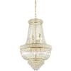 Ideal Lux DUBAI LAMPADARIO SOSPESO OTTONE CON CRISTALLI MOLATI 10 LUCI ATTACCO E14