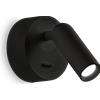 Ideal Lux BEAN APPLIQUE A PARETE LED 3000k 3W 200 lm NERO CON INTERRUTTORE