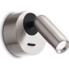 Ideal Lux BEAN APPLIQUE A PARETE LED 3000k 3W 200 lm NICKEL CON INTERRUTTORE