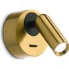 Ideal Lux BEAN APPLIQUE A PARETE LED 3000k 3W 200 lm OTTONE CON INTERRUTTORE