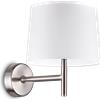 Ideal Lux SET UP APPLIQUE 1 LUCE ATTACCO E27 IN METALLO NICKEL SENZA PARALUME