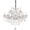 Ideal Lux NAPOLEON LAMPADARIO IN VETRO E CRISTALLO 12 LUCI ATTACCO E14 CROMO