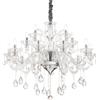 Ideal Lux COLOSSAL LAMPADARIO A SOSPENSIONE IN METALLO CROMATO E VETRO TRASPARENTE SOFFIATO 15 LUCI ATTACCO E14