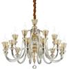 Ideal Lux STRAUSS LAMPADARIO A SOSPENSIONE 18 LUCI ATTACCO E14 IN VETRO SOFFIATO E METALLO ORO ROSA