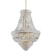 Ideal Lux DUBAI LAMPADARIO SOSPESO OTTONE CON CRISTALLI MOLATI 24 LUCI ATTACCO E14