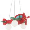 Ideal Lux LAMPADA A SOSPENSIONE AVION SP3 ROSSO