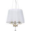 Ideal Lux PEGASO LAMPADARIO 3 LUCI ATTACCO E14 CON PARALUME BIANCO FINITURA OTTONE CON CRISTALLI