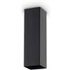 Ideal Lux LOOK SQUARE LAMPADA DA SOFFITTO 1 LUCE ATTACCO GU10 6X20CM NERO