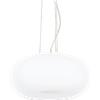 Ideal Lux ULISSE LAMPADARIO A SOSPENSIONE IN METALLO E VETRO BIANCO 3 LUCI ATTACCO E27 42CM