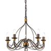 Ideal Lux CORTE LAMPADARIO SOSPESO RUGGINE ANTICHIZZATO 5 LUCI ATTACCO E14