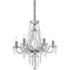 Ideal Lux AMADEUS LAMPADARIO A SOSPENSIONE IN VETRO,CRISTALLO E METALLO D.67CM 6 LUCI ATTACCO E14
