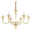 Ideal Lux DANIELI LAMPADARIO IN VETRO SOFFIATO E METALLO 6 LUCI ATTACCO E14 AMBRA