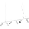 Ideal Lux DYNAMITE SOSPENSIONE CON 6 FARETTI ORIENTABILI TONDI ATTACCO GU10 LAMPADINE INCLUSE BIANCO