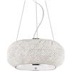 Ideal Lux PASHA' LAMPADARIO A SOSPENSIONE CON CRISTALLI 6 LUCI ATTACCO E27 CROMO
