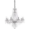 Ideal Lux AMADEUS LAMPADARIO A SOSPENSIONE IN VETRO,CRISTALLO E METALLO D.80CM 8 LUCI ATTACCO E14