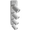 Ideal Lux RUDY ROUND APPLIQUE A PARETE ORIENTABILE 4 LUCI ATTACCO GU10 LAMPADINE INCLUSE BIANCO