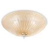 Ideal Lux SHELL PLAFONIERA IN VETRO AMBRA 4 LUCI ATTACCO E27 D.50CM
