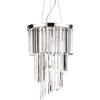 Ideal Lux CARLTON LAMPADARIO SOSPESO IN METALLO E CRISTALLO MOLATO 8 LUCI ATTACCO E14 FINITURA CROMO