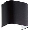 Ideal Lux GEA PARALUME NERO PER APPLIQUE A PARETE IN TESSUTO 19,5X12,5CM