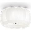 Ideal Lux OVALINO LAMPADARIO DA SOFFITTO BIANCO IN VETRO 5 LUCI ATTACCO E27