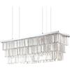 Ideal Lux MARTINEZ LAMPADARIO SOSPESO IN CRISTALLO E METALLO CROMO 8 LUCI ATTACCO E14 103CM