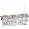 Ideal Lux MARTINEZ LAMPADARIO SOSPESO IN CRISTALLO E METALLO ORO 8 LUCI ATTACCO E14 103CM