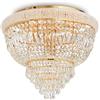 Ideal Lux DUBAI LAMPADARIO DA SOFFITTO OTTONE CON CRISTALLI MOLATI 6 LUCI ATTACCO E14