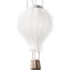 Ideal Lux DREAM BIG LAMPADARIO MONGOLFIERA IN VETRO SOFFIATO BIANCO E CORDA 1 LUCE ATTACCO E27 42CM