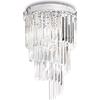 Ideal Lux CARLTON LAMPADARIO A SOFFITTO IN CRISTALLO MOLATO E METALLO FINITURA CROMO 8 LUCI ATTACCO E14