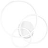 Ideal Lux FRAME PLAONIERA CERCHI LED 3000K 41W 5200 lm BIANCO 56CM