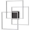 Ideal Lux FRAME PLAONIERA QUADRATI LED 3000K 33W 4050 lm NERO 53,3CM