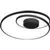 Ideal Lux OZ LAMPADARIO A SOFFITTO LED SMD 47 W On-Off 5100 lm 3000 K D.60CM NERO