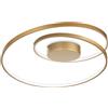 Ideal Lux OZ LAMPADARIO A SOFFITTO LED SMD 47 W On-Off 5100 lm 3000 K D.60CM OTTONE