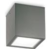 Ideal Lux TECHO SQUARE FARETTO DA SOFFITTO PER ESTERNO IP54 1 LUCE GU10 15CM ANTRACITE