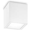Ideal Lux TECHO SQUARE FARETTO DA SOFFITTO PER ESTERNO IP54 1 LUCE GU10 15CM BIANCO