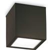 Ideal Lux TECHO SQUARE FARETTO DA SOFFITTO PER ESTERNO IP54 1 LUCE GU10 15CM NERO