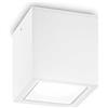 Ideal Lux TECHO SQUARE FARETTO DA SOFFITTO PER ESTERNO IP54 1 LUCE GU10 9CM BIANCO