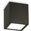 Ideal Lux TECHO SQUARE FARETTO DA SOFFITTO PER ESTERNO IP54 1 LUCE GU10 9CM NERO