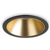 Ideal Lux GAME TRIM ROUND LED COB CREE FARETTO DA INCASSO 3000 K 950 lm 11W 36° NERO E ORO D.8,5CM