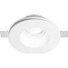 Ideal Lux SAMBA ROUND FARETTO DA INCASSO 1 LUCE ATTACCO GU10 D.12,8CM IN GESSO BIANCO