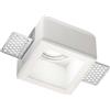 Ideal Lux SAMBA SQUARE FARETTO DA INCASSO 1 LUCE ATTACCO GU10 7,9X7,9CM IN GESSO BIANCO