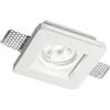 Ideal Lux SAMBA SQUARE FARETTO DA INCASSO 1 LUCE ATTACCO GU10 10X10CM IN GESSO BIANCO